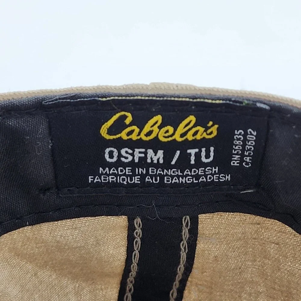 NEW Cabela’s EST 1961 Logo Brown / Tan Snapback Adjustable‎ Baseball Cap OSFM
